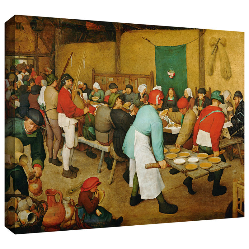 ArtWall 'Peasant Wedding' by Pieter Bruegel Painting Print